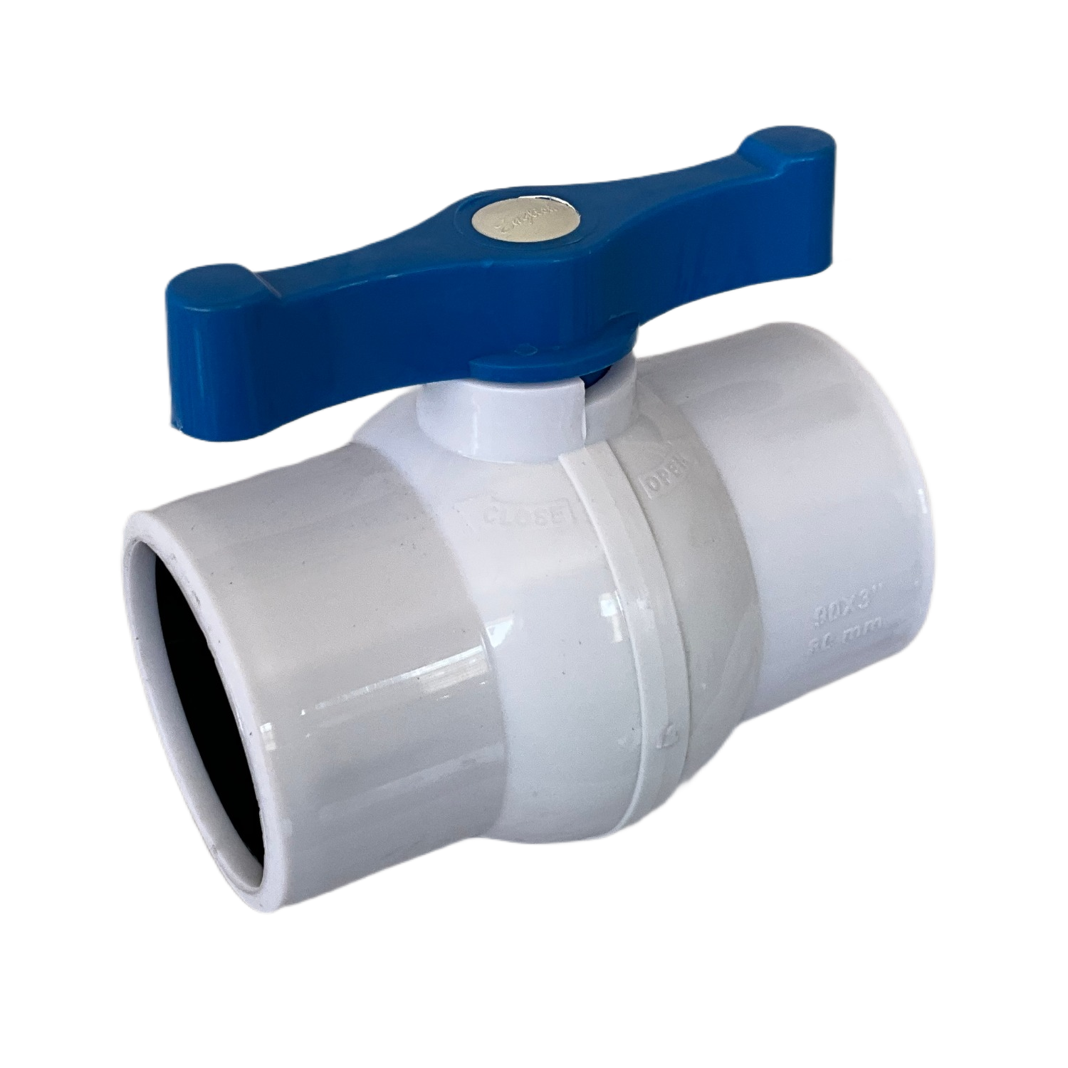 PVC Ball Valve (Long Handle) White Color Product